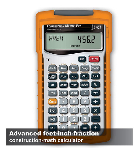 Calculadora Master Pro 4065 Para Construcción Naranja