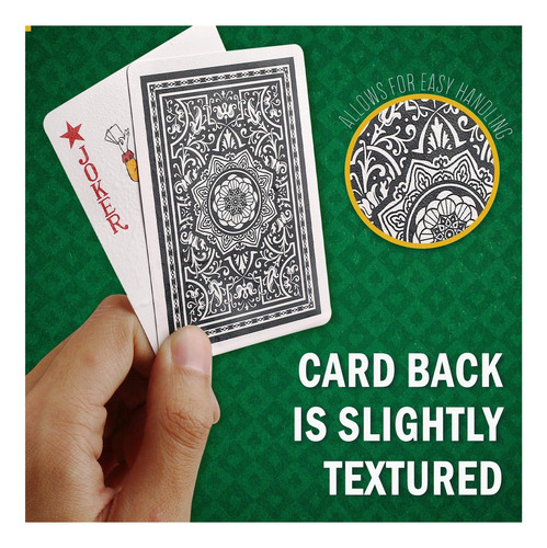 Cartas De Juego Impermeables De Lotfancy, 100% De Plástico,