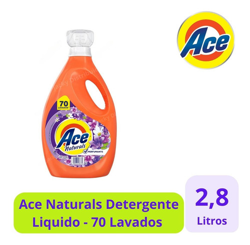 Pack 4 Detergente Ace Naturals Perfumante 2.8 Litros