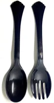 Comprar Cubiertos Cucharas Tenedores Para Servir  Ensaladera 6 Unids