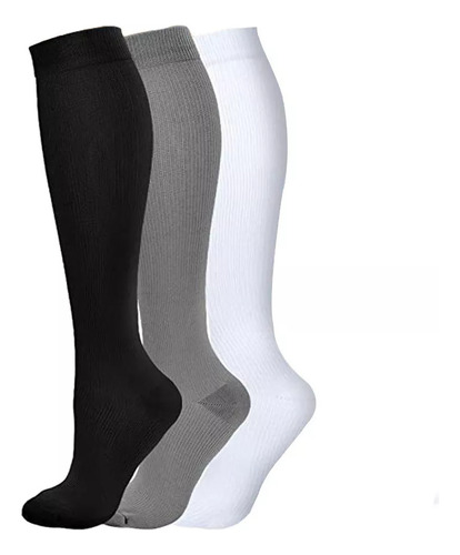 Calcetines De Compresión Para Correr, 3 Pares, 20-30 Mm Hg