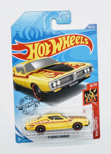 Hot Wheels - 6/10 - '71 Dodge Charger - 1/64 - Ghd64