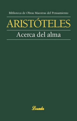 Libro Acerca Del Alma