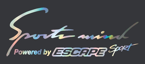 Calcomanía Sportmind Escape Tornasol_variedad Color Y Diseño