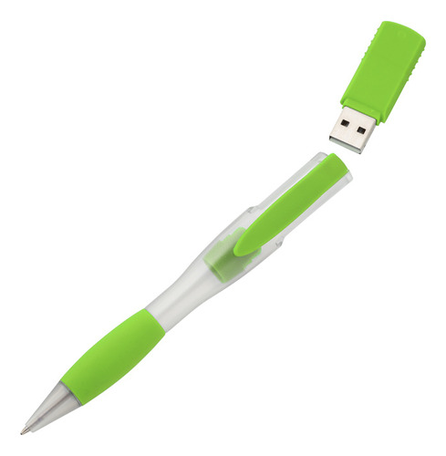 Pendrive Bolígrafo  Plástico Color Verde 32gb - Material Pop