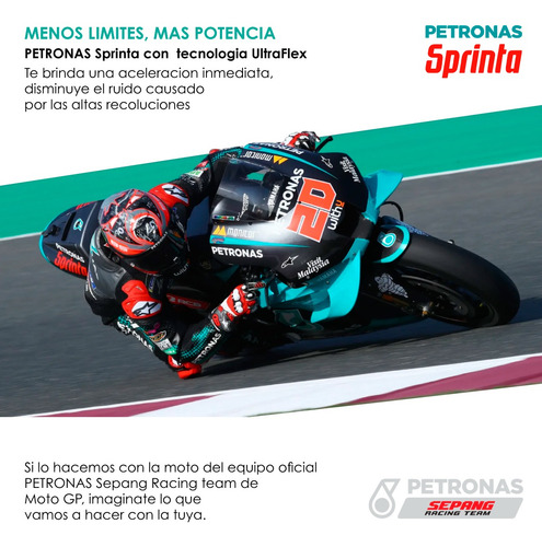 Imagen 7 de 10 de Aceite Moto 4t Sprinta F500e 10w40 Semi Sintetico Ma2/ma 1 L