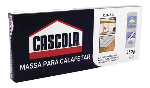 Massa De Calafetar 350g Cinza Cascola