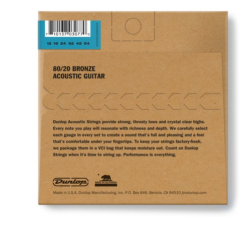 Cuerdas Para Guitarra Acústica Jim Dunlop Dab 1254
