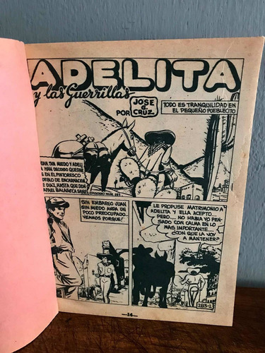 Antiguo Compendio Cómic Adelita Y Las Guerrillas José G Cruz (Usado)