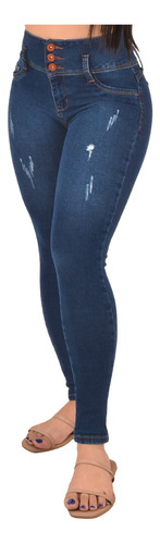 Jeans Dama Pantalones Mujer Cintura Alta Denim