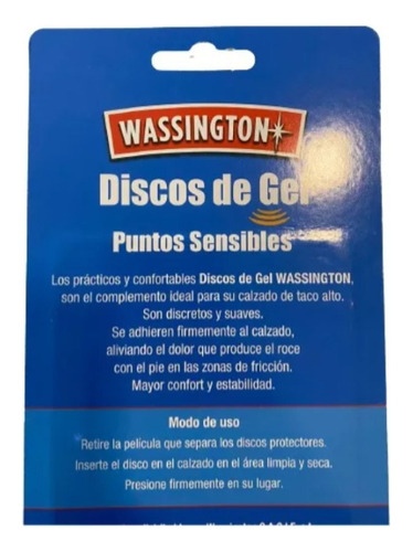 Discos De Gel Para Puntos Sensibles Wassington