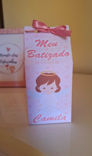 15 Caixinhas Milk Lembrancinha Festa Batizado Personalizada
