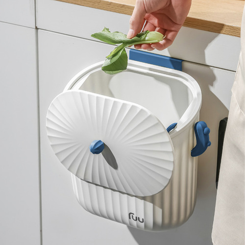 Cubo De Basura Cactus Kitchen Montado En La Pared Con Tapa