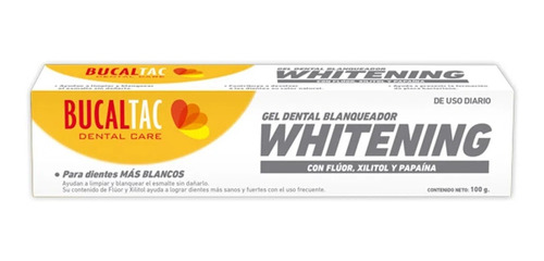 Bucal Tac Whitening Gel Pasta Dental Blanqueador 100g