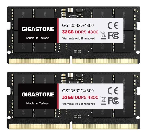Kit Gigastone Ddr5 Ram 64 Gb 2x32 Gb 4800 Mhz Sodimm