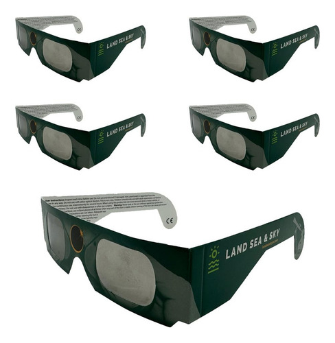 Gafas Land Sea & Sky Solar Eclipse  Sombras Seguras Con C