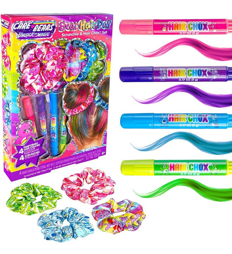 Fashion Angels Care Bear Hair Day Scrunchie Y Hair Chox Set,