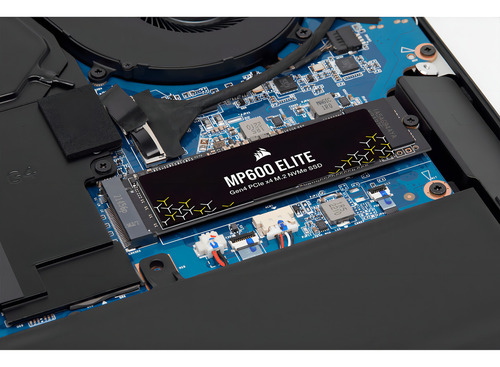 SSD interno Corsair Mp600 Elite 2TB M.2 2280 Nvme PCIe Gen 4, cor preta