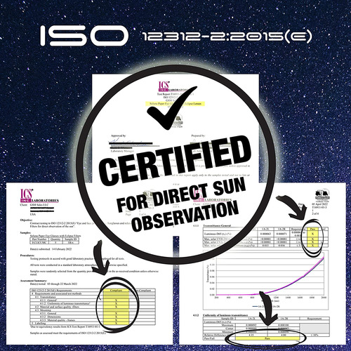 Gafas De Sol Para Eclipse Solar, Con Certificacion Ce E I...