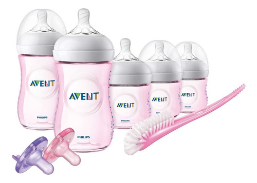 Set Kit Teteros Biberon Avent Natural Anti Cólicos Bebe