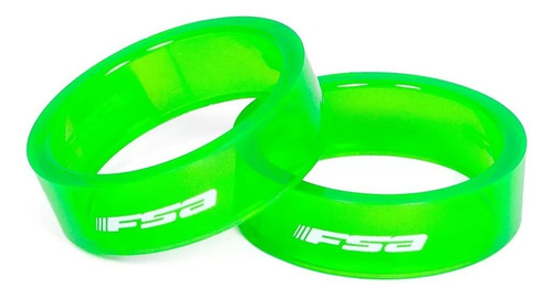 Espaçador De Direção Fsa Ahead Set Acrílico 10mm 10pçs Cores Cor Verde