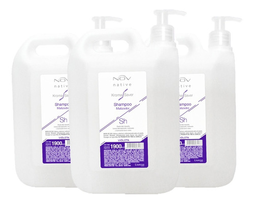 Shampoo Matizador Violeta Nov Kroma Saver 19000ml X3