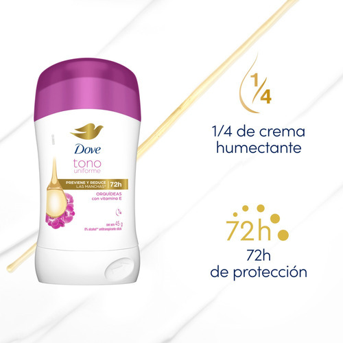 Dove Tono Uniforme Orquideas Ant Barra 45 Gr, Orquideas