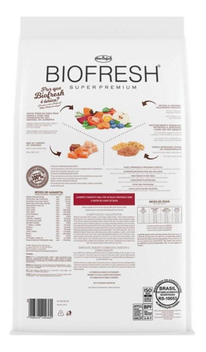 Imagen 2 de 2 de Alimento Biofresh Super Premium para perro cachorro de raza mini y pequeña sabor mix en bolsa de 10kg