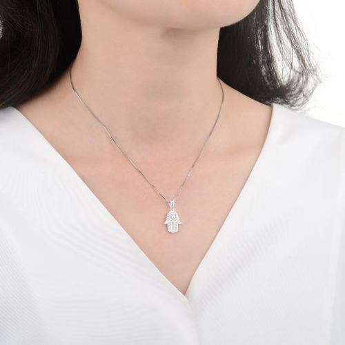 Cadena Con Dije Mano Plata 925 (arg60031)