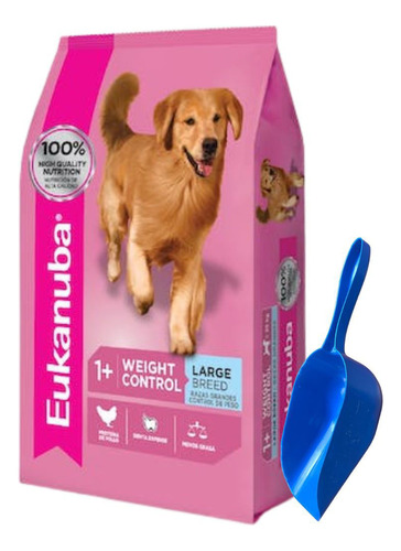 Alimento Eukanuba Perro Control De Peso Raza Grande 15 Kg + 