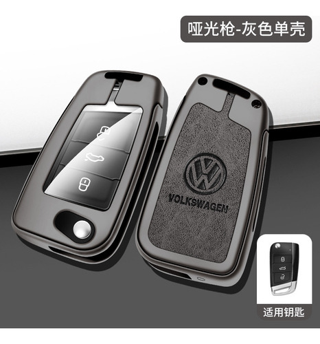 Wang Funda De Llave Vw For Passat Polo, Gris, De Una Sola