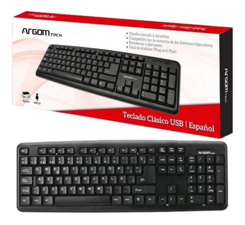 Argom Teclado En Español Usb Arg-kb-7414 (sumcomcr)