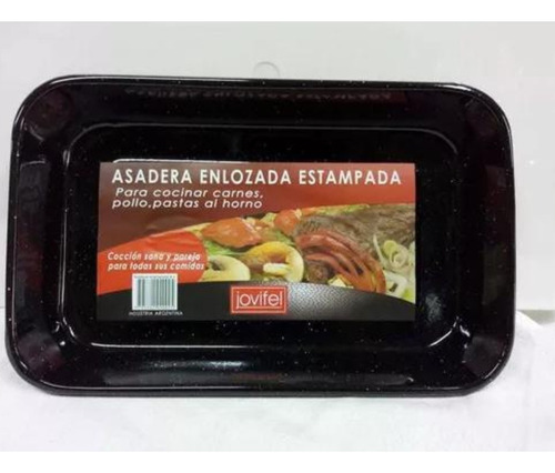 Asadera Horno Enlozada Estampada N3 26 X 16 X 4 Cm Jovifel