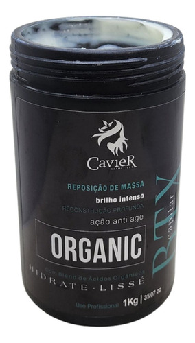 Botox Capilar Organico Sem Formol 1 Kg Cavier Cosmeticos