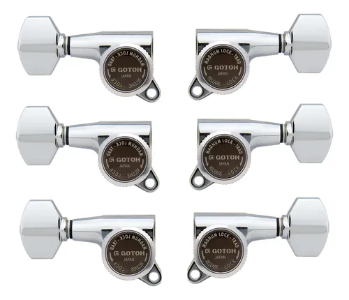 Tarraxas Guitar Com Trava Gotoh Sg381 07 Mgt 3x3 Japan Crome