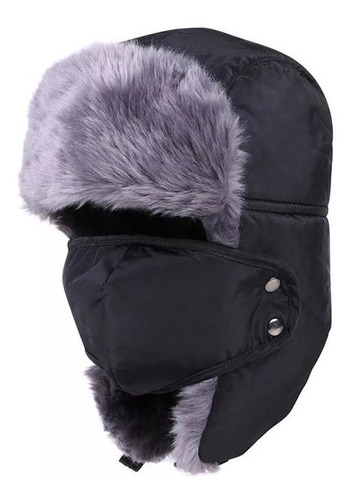 Gorro Ruso Cálido Piel Sintético Adulto Unisex Para Invierno