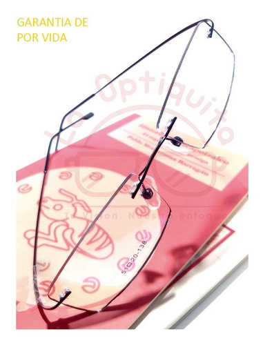 Imagen 2 de 5 de Armazon Lentes Ultraligero 8g Beta Titanio Flexible Memoria Bti-001