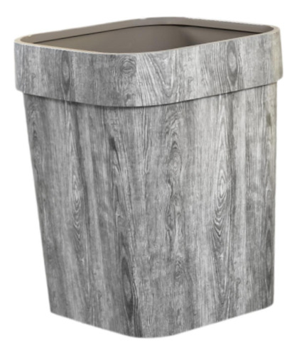 Papelera De Reciclaje Decorativa Para El Hogar, M Gris