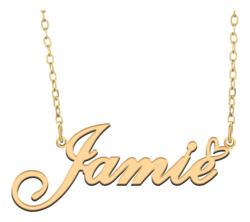 Ronkahshow Jamie Nombre De Colgante Personalizado Collar De