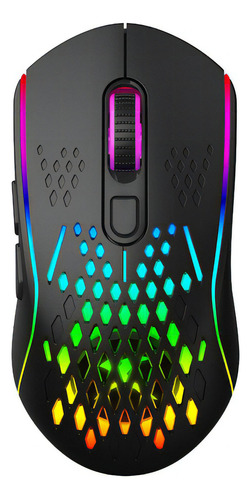 Mouse Gamer Inalambrico Xtrike Me 7 Boton 8000 Dpi Rgb Usb Color Negro