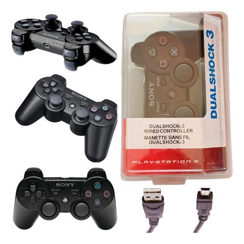 Control Joypad Usb Para Pc Con Dualshock Computador Lapto W9