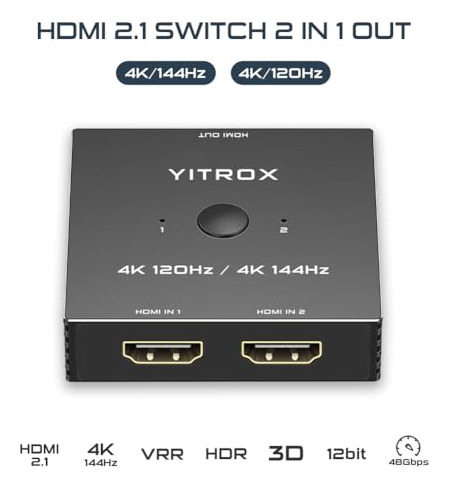 Usb 3.0 Switcher Y Hdmi 4k 120hz Pack Para 2 Pcs