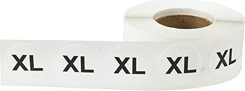 Imagen 2 de 4 de Ropa Xl Etiqueta Etiquetas Engomadas Círculo Redondas ...