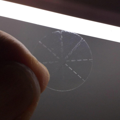 Lacre Transparente Redondo 20mm Com Picotes 500 Unidades