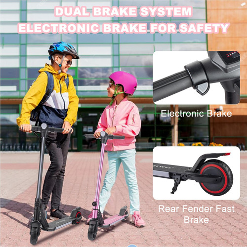 Patinete Eléctrico Niños 150w Pantalla Led Freno Electrónico