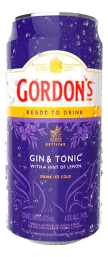 Gin Tonic Gordons Lata 473 Ml