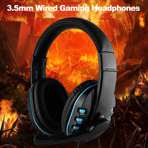Generic Fone De Ouvido Para Jogos Com Fio Com Microfone E