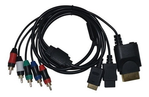 Cable Video Componente 3 En 1 Wii Ps2 Ps3 Xbox 360