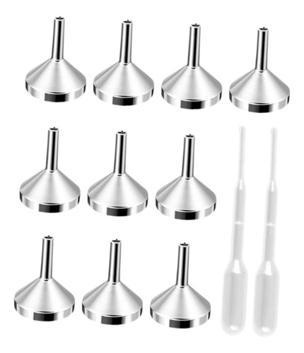 10 Piezas Mini Embudo De Aleación De Aluminio Funnesl