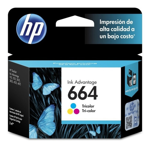 Imagen 7 de 10 de Cartucho Hp 664 Color Original F6v28al 1115 2135 2136 2138